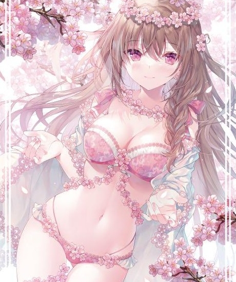 みわべさくらの絵画作品　タイトルは、桜姫
